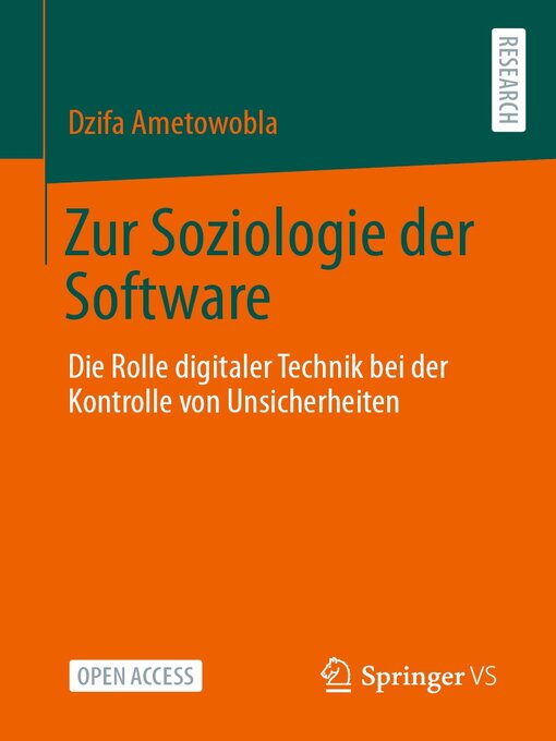 Title details for Zur Soziologie der Software by Dzifa Ametowobla - Wait list